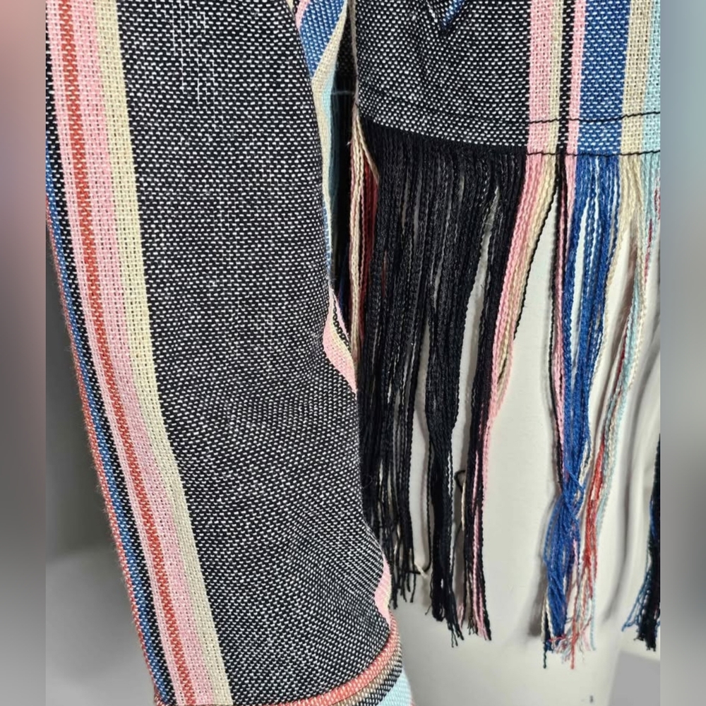 GUESS Striped Fringe Jacket - Picture 5 of 8